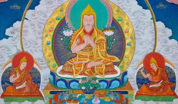 ༄༅། །རྗེ་ཡབ་སྲས་གསུམ་གྱི་རྣམ་ཐར་མདོར་བསྡུས།